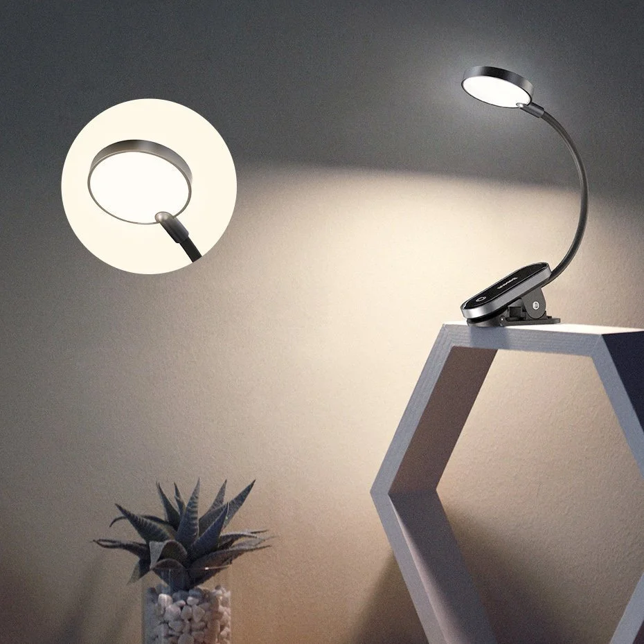 Baseus Clip Lamp DGRAD-0G Comfort Reading Mini Clip Lamp Dark Gray